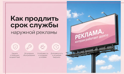 Как продлить срок службы наружной рекламы в Крымске