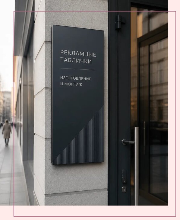 Рекламные таблички в Крымске по цене от 4663 р. | Аванза-Крм