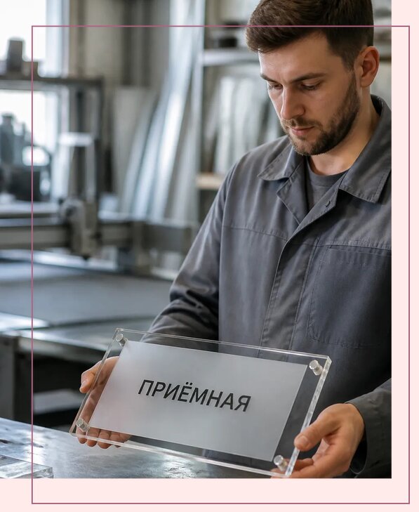Таблички из оргстекла на заказ в Крымске от 4042 р. | Аванза-Крм