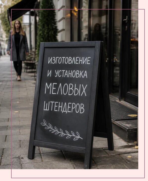 Меловые штендеры в Крымске по цене от 6736 р. | Аванза-Крм